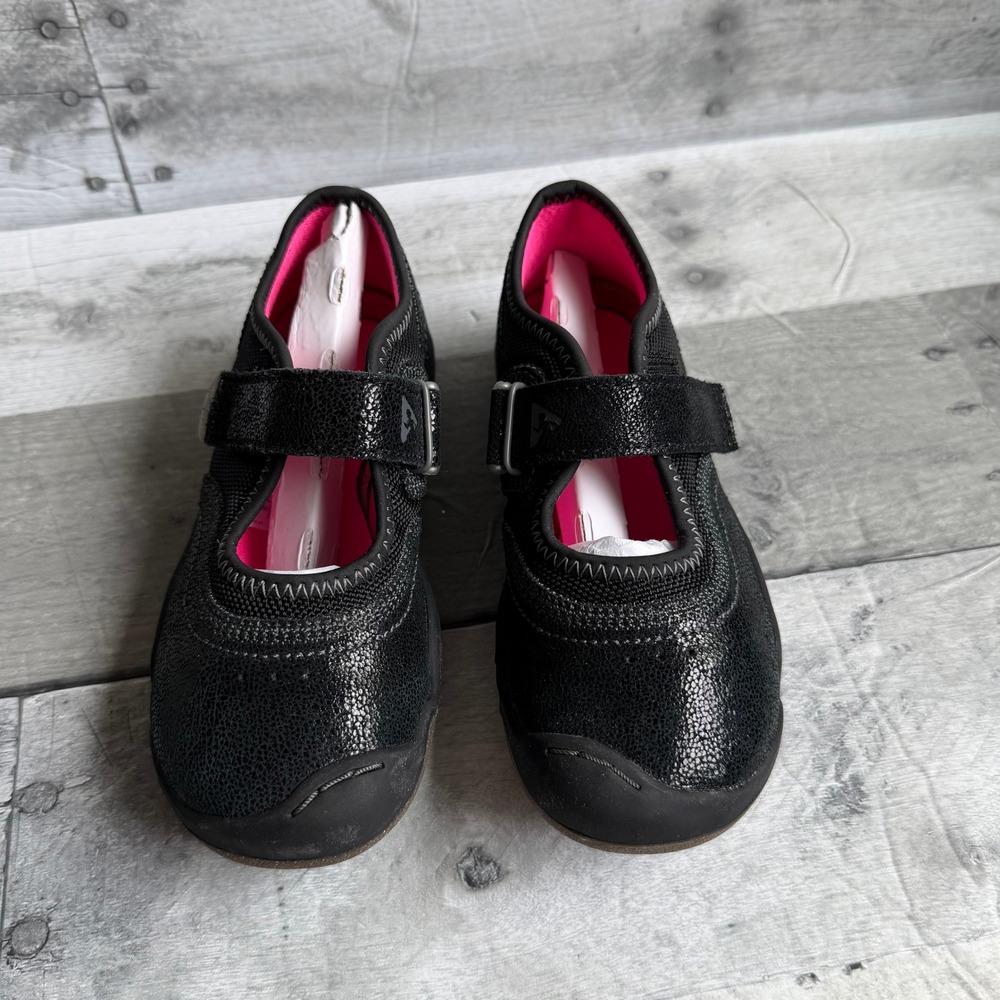 Plae Emme Black Shimmer Mary Jane Sneakers Kids 10.5 US - Picture 8 of 8
